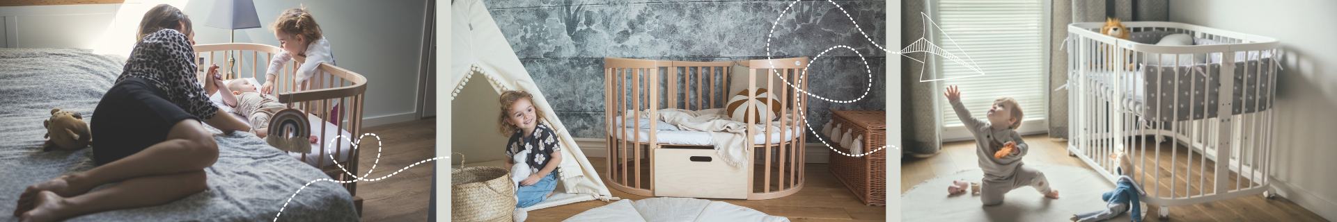 Waldin® baby beds that grows with your child!